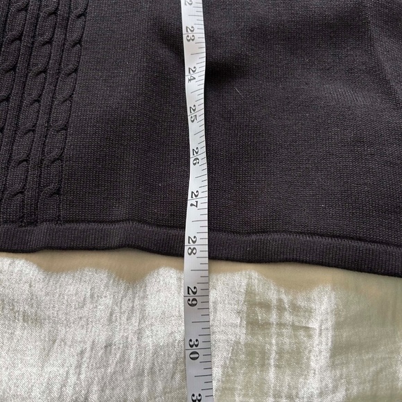 RIBBED KNIT SWEATER WITH MATCHING SCARF, BLACK, SZ 1X, SOFT FABRIC, LONG SLEEVES - Picture 8 of 16